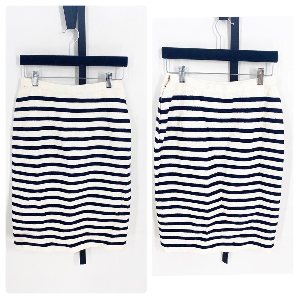 Ann Lawrence Vintage Stripe Pencil Skirt Sz 6